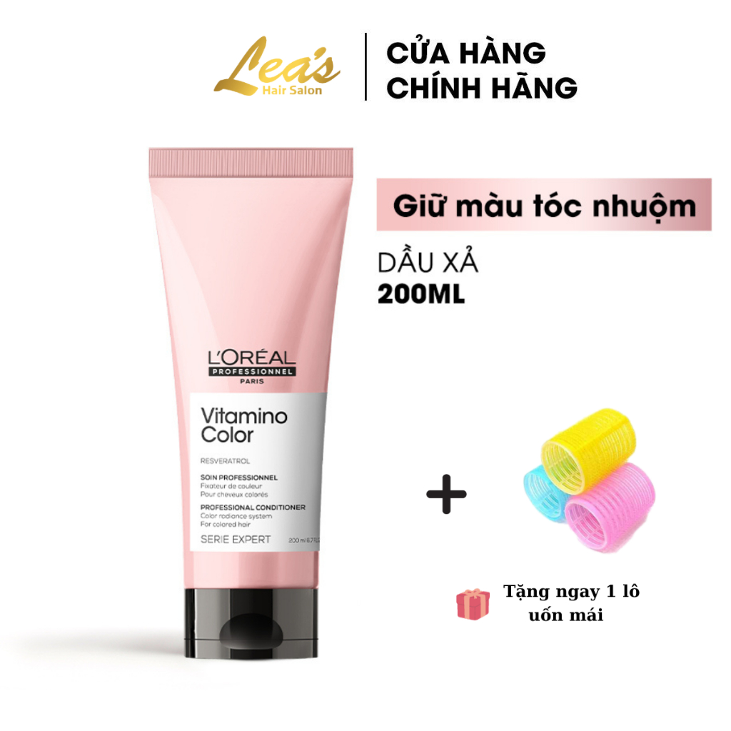 Dầu xả giúp bảo vệ giữ màu tóc nhuộm lâu trôi LOREAL vitamino conditioner 200ml