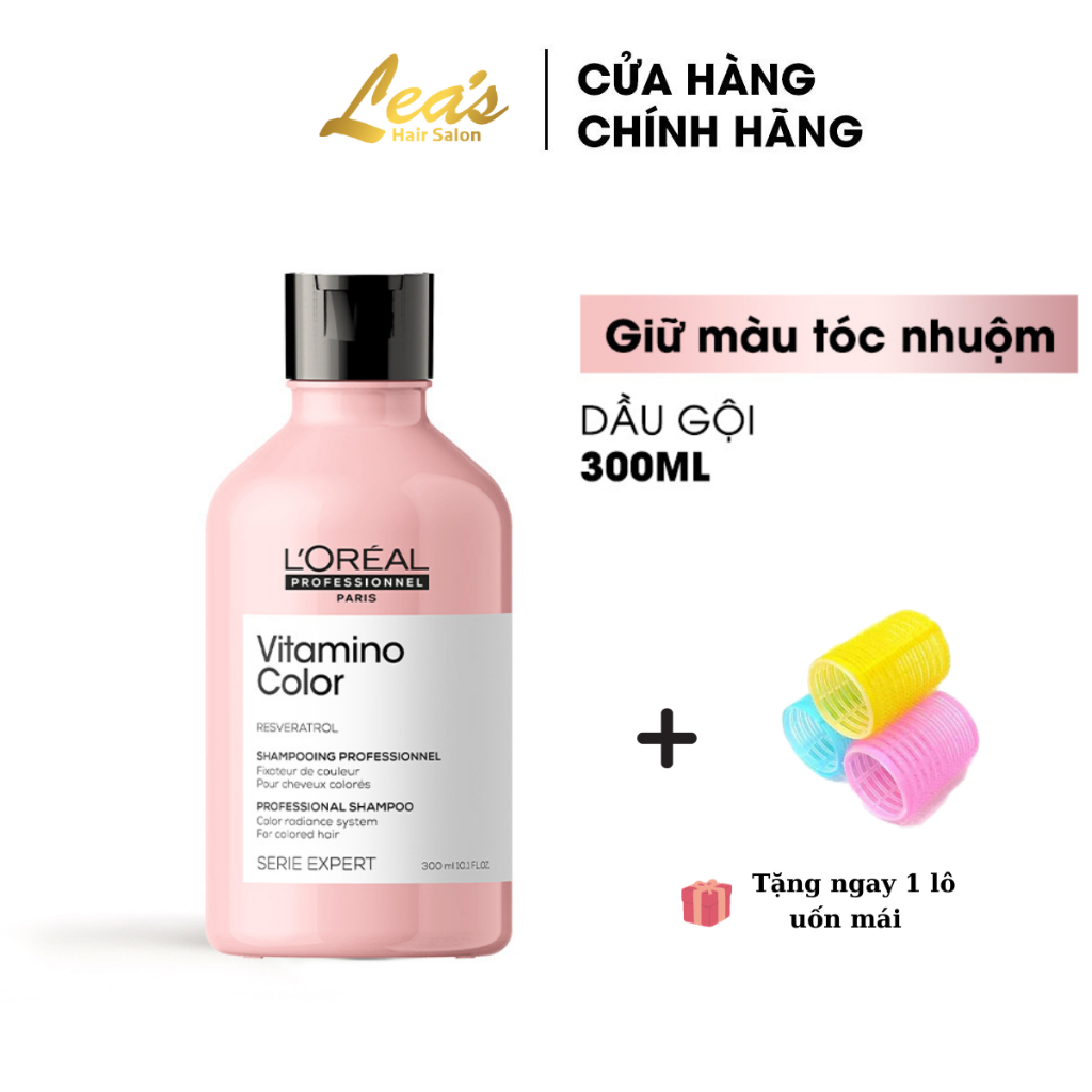 Dầu gội giúp bảo vệ giữ màu tóc nhuộm lâu trôi LOREAL vitamino shampoo 300ml