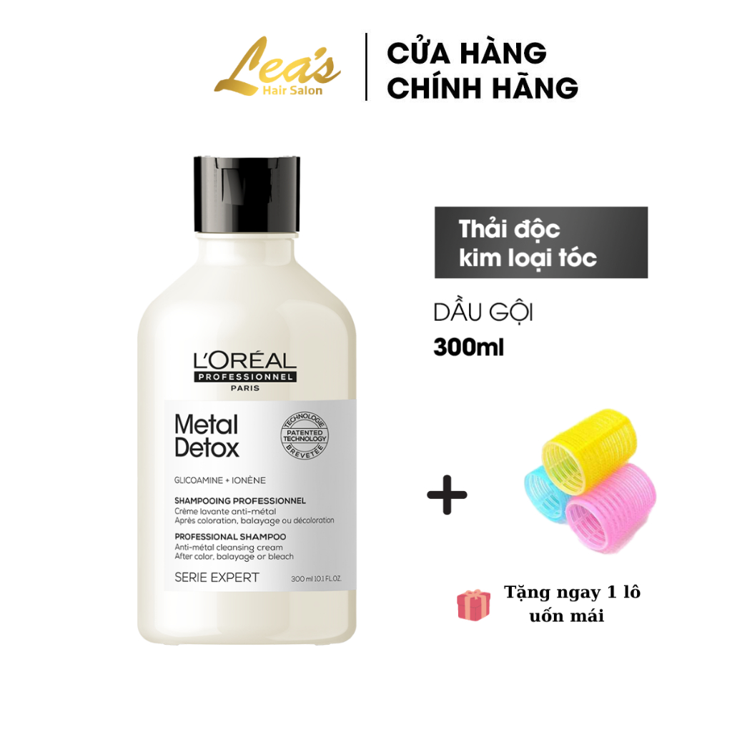 Dầu gội mềm mượt thải độc kim loại tóc LOREAL metal detox shampoo 300ml