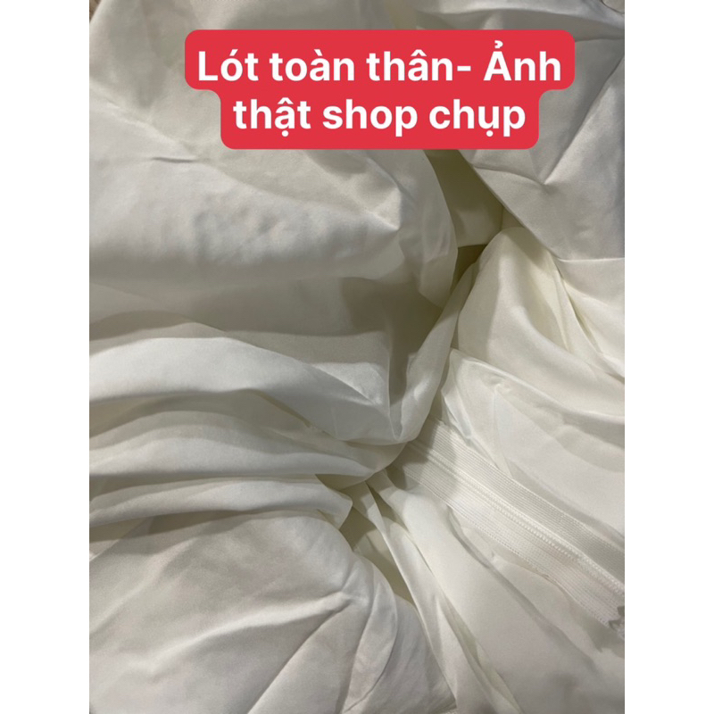 Đầm maxi ren 2 dây kim sa