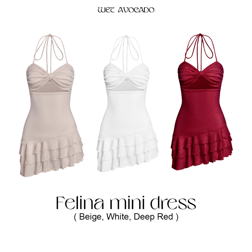 WET AVOCADO | FELINA MINI DRESS