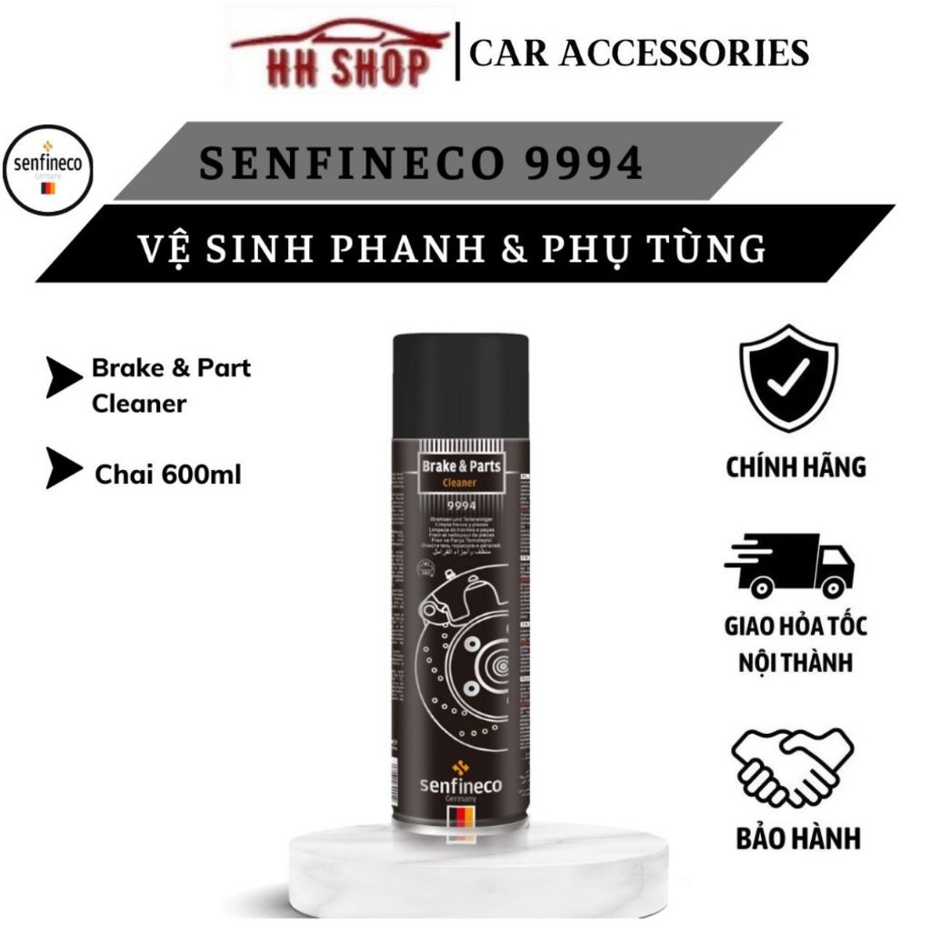 Vệ Sinh Đĩa Phanh SENFINECO 9994 nhập khẩu Đức 600ml - CHÍNH HÃNG - HSD 5 năm