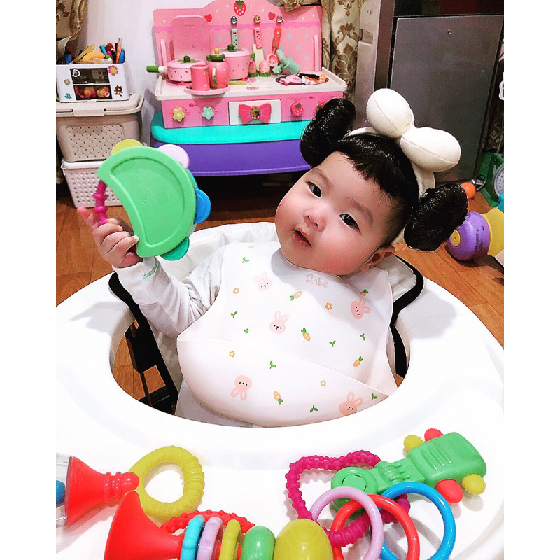 Yếm Silicon Ăn Dặm Blw Cho Bé Trai Gái Có Máng Chống Thấm ANBE VIETNAM An Toàn Chất Lượng Cao YAD02