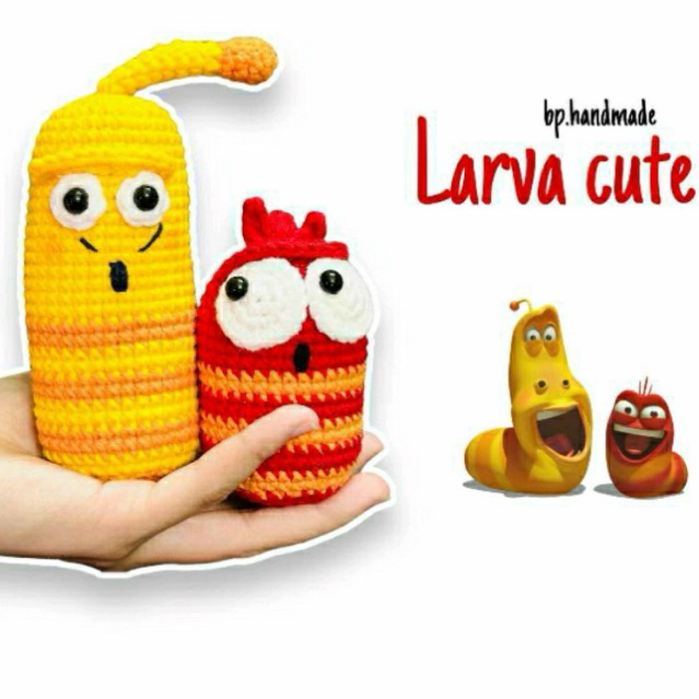bp.store|ORDER Larva Ấu trùng tinh nghịch decor quà tặng LEN HANDMADE