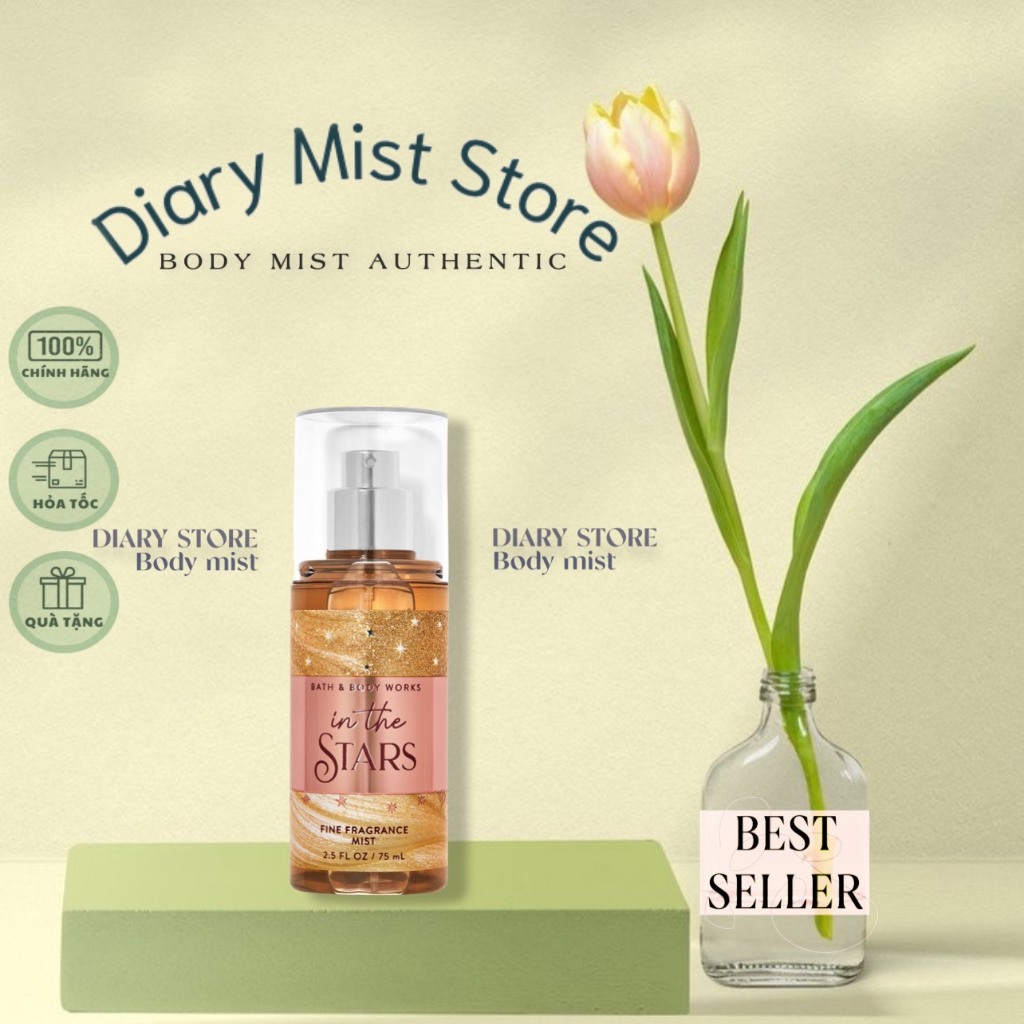 𝐃𝐢𝐚𝐫𝐲𝐦𝐢𝐬𝐭.𝐬𝐭𝐨𝐫𝐞 Xịt thơm toàn thân body mist Bath and Body Works - In The Stars 75ml  Minisize