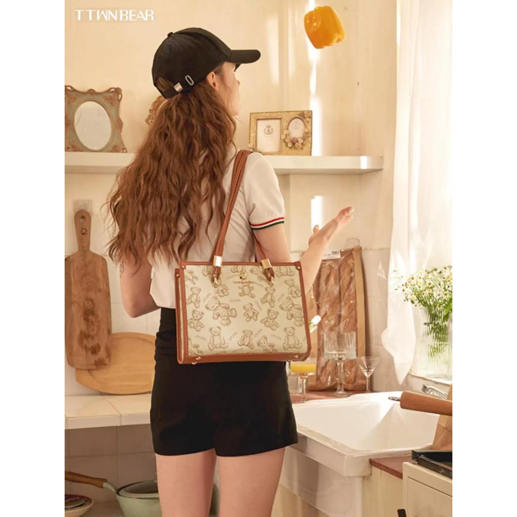 Túi Tote Nâu TTWNBEAR Chính Hãng TN-2939