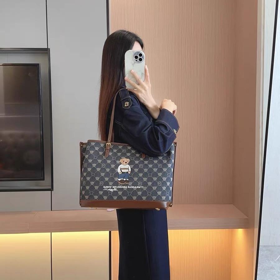 Túi Xách Dáng Tote Canvas Xanh TN3418