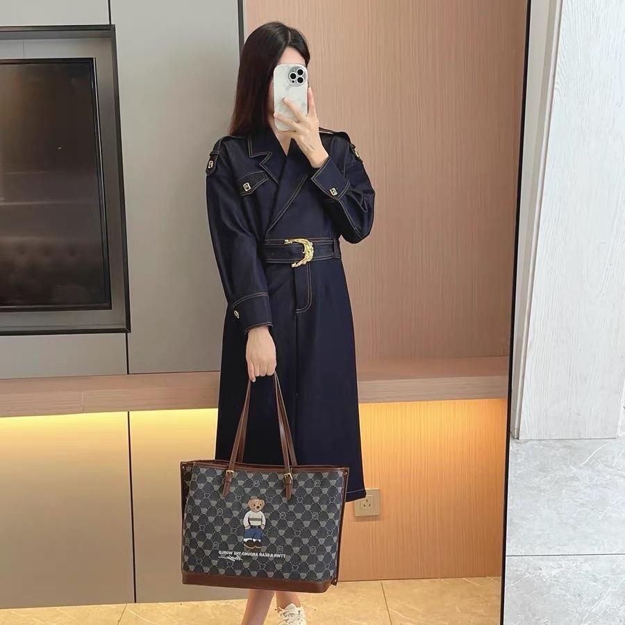 Túi Xách Dáng Tote Canvas Xanh TN3418