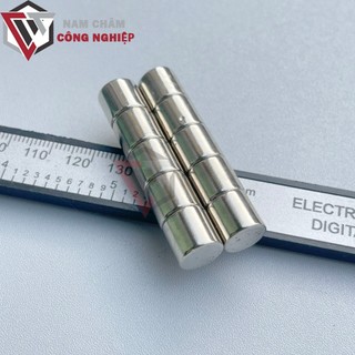 Nam châm tròn 10x10mm giá tốt siêu rẻ, nam châm đất hiếm