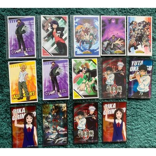 Có sẵn - card chính hãng - sticker mha - jjk - card giấy mha - jjk