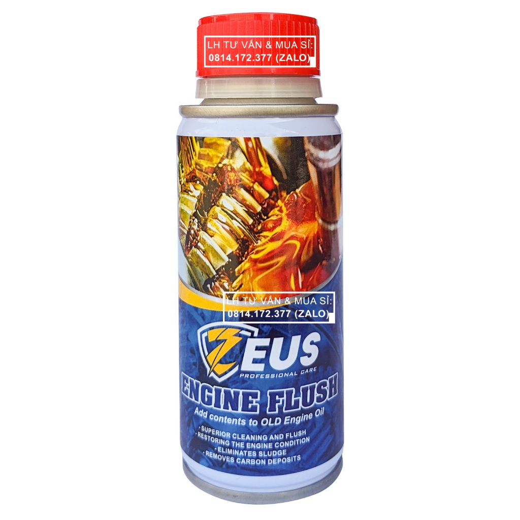 (GIÁ KM ) Phụ Gia Súc rửa động cơ ZEUS ENGINE FLUSH 100ml