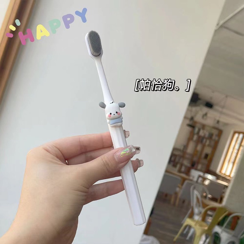 Bàn Chải Đánh Răng Lông Mềm Màu Kẹo Hình Cinnamoroll Melody Sanrio Dành Cho Trẻ Em Và Người Lớn