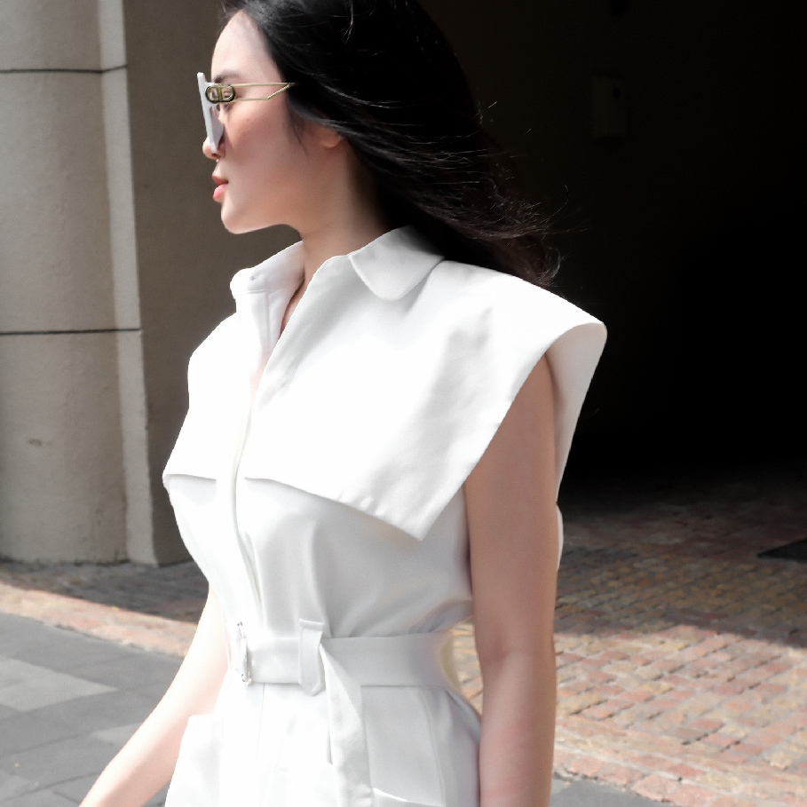 Váy Sơmi Cổ Tròn Form Suông Sang Trọng MILADY DRESS | NYA STUDIO