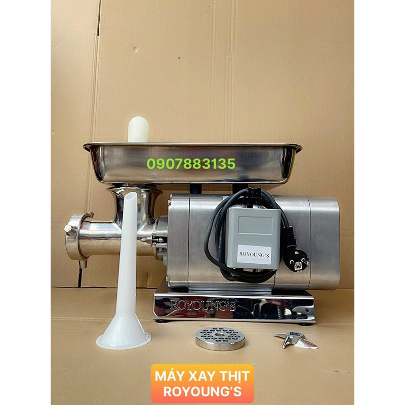 MÁY XAY THỊT CÔNG NGHIỆP INOX 304 MOTOR 3/4