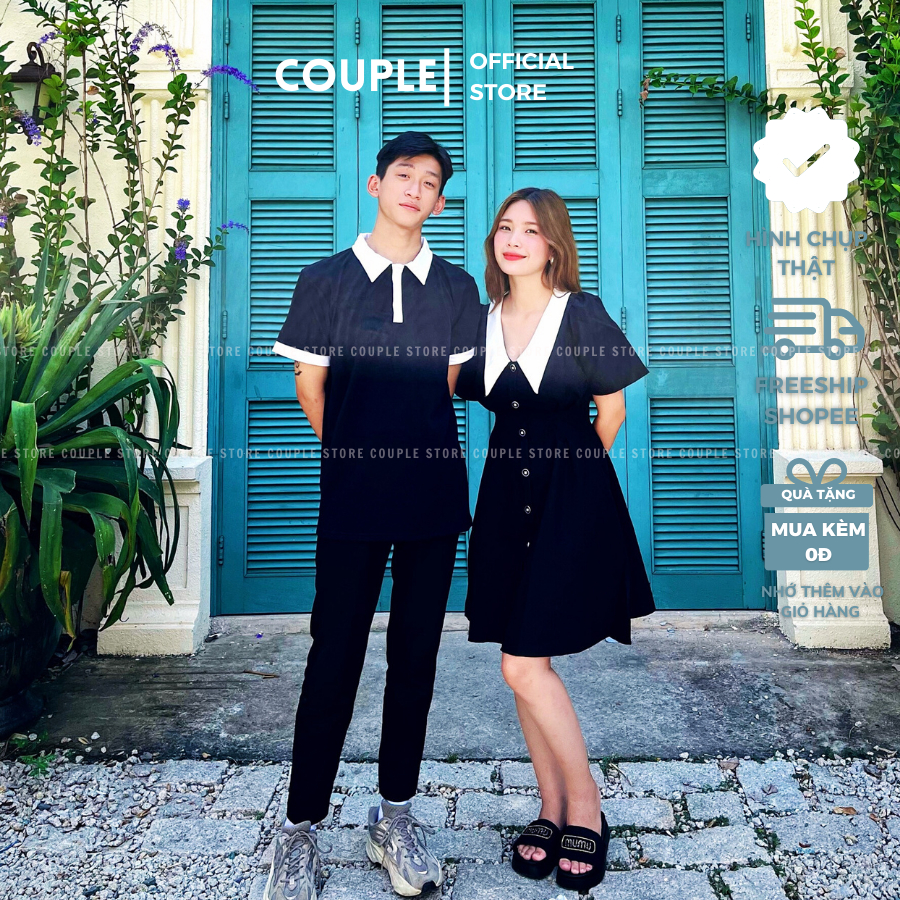 Đồ đôi nam nữ set couple áo nam đầm nữ, đồ đôi nam nữ dễ thương, chất đẹp để chụp hình cưới, đi du lịch Couple Store