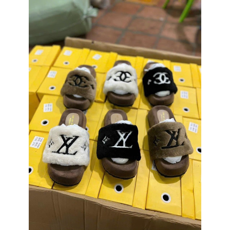 Dép lông cao cấp hàng full hộp . kèm hình thật 💯