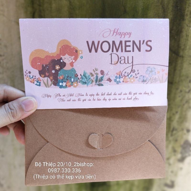 3 bộ Thiệp chúc mừng vintage ngày 20-10 ngày 8-3 ngày 20-11
