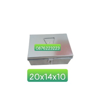 Hòm tôn nhỏ đựng tiền 20x15cm( Màu ngẫu nhiên) - Mituhome