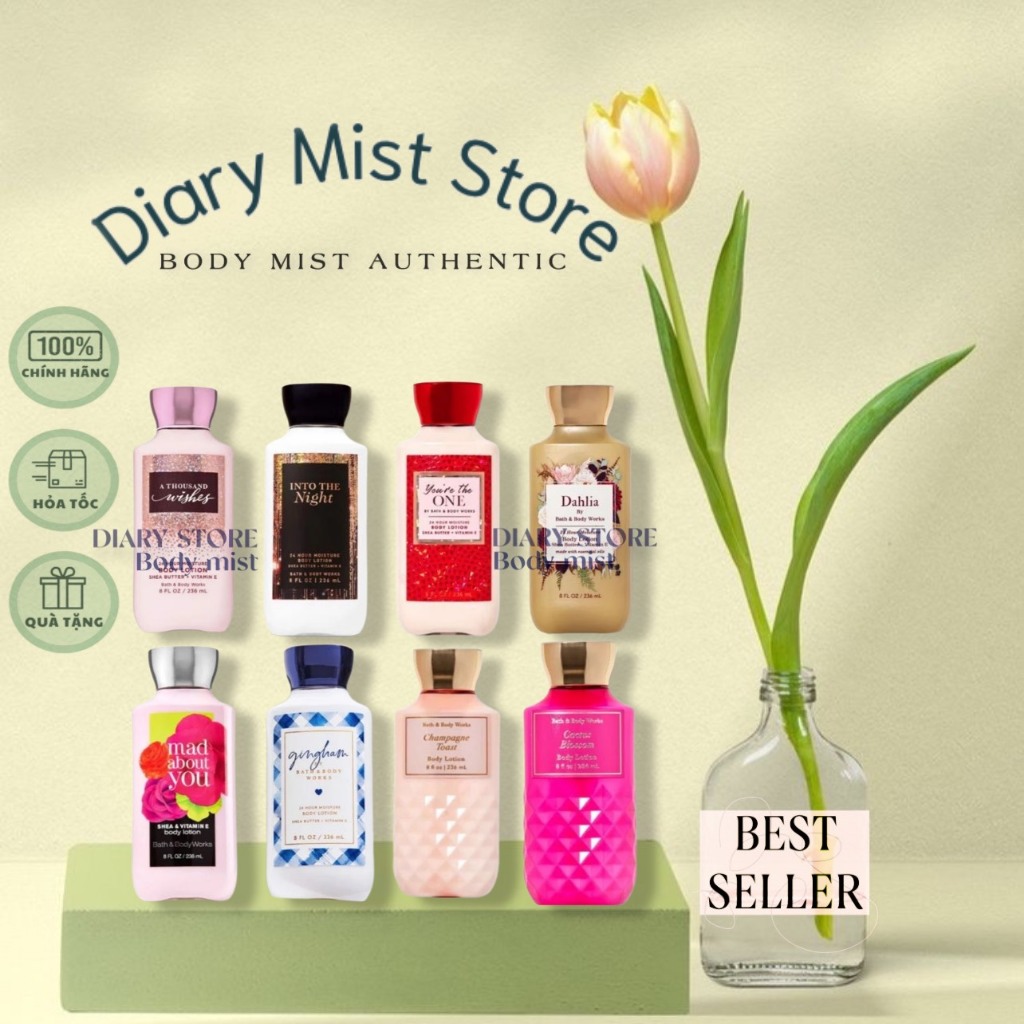 𝐃𝐢𝐚𝐫𝐲𝐦𝐢𝐬𝐭.𝐬𝐭𝐨𝐫𝐞 Lotion Sữa dưỡng thể Bath & Body Works nhiều mùi