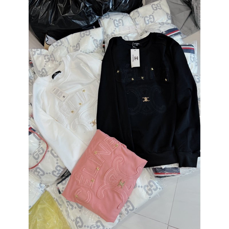 Áo nỉ Hình thêu -Hot