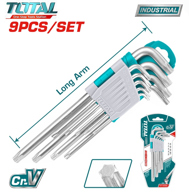 Bộ 9 chìa lục giác bông T10 - T50 Total THT106392/THT106391