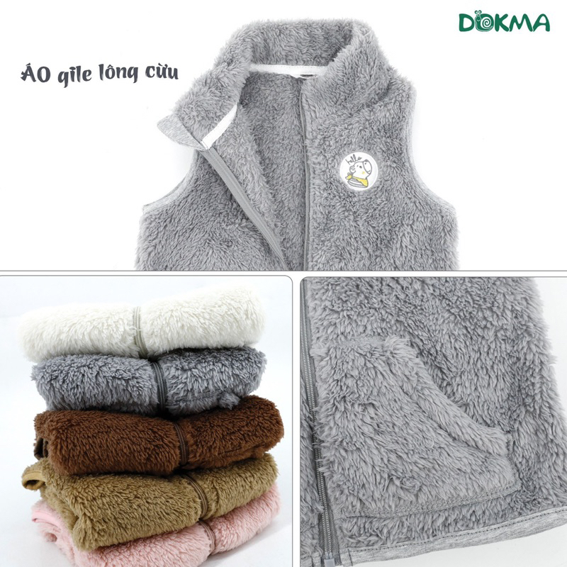 Áo gile lông cừu Dokma cho bé đủ size