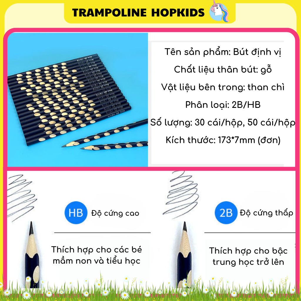Combo 10 Bút Chì Định Vị 2B, HB Tặng 1 Gọt Bút Chì