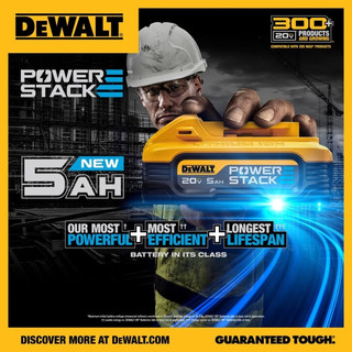Pin dewalt 20v powerstack dewalt dcb0520