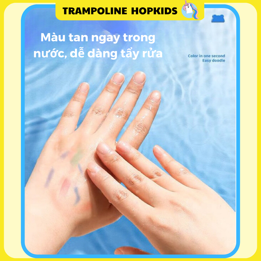 Màu Sáp Dầu, Bút Sáp Vặn Bút Màu Sáp Kiêm Màu Nước Cho Bé Hopkids Màu Gốc Dầu Tan Trong Nước Dễ Làm Sạch 12/24/36/48 Màu