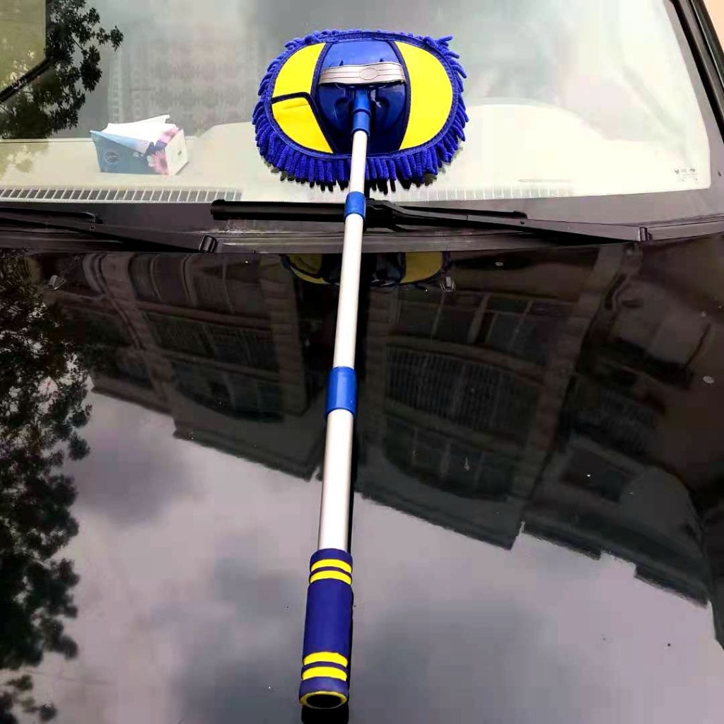 Chổi san hô,chuổi chuyên dụng lau xe ô tô với sợi vải mềm cán dài 1.2M-chổi lau xe