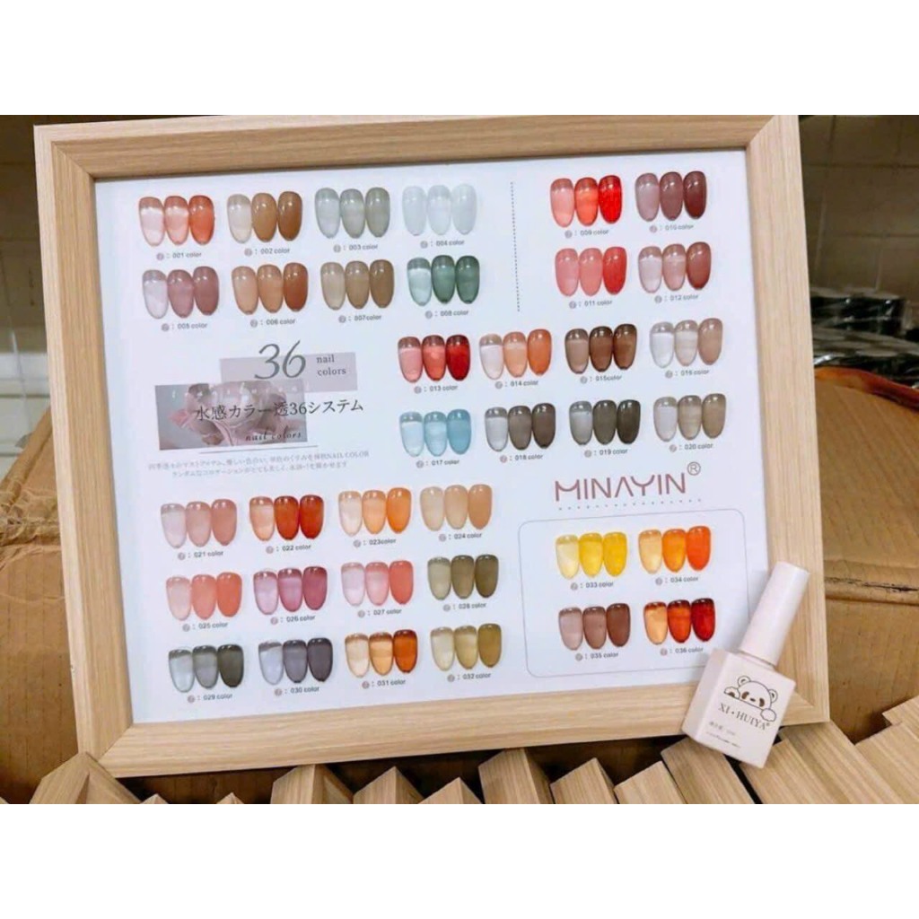 Set Sơn Gel Thạch 36 Màu CHÍNH HÃNG - Tặng kèm Bảng Màu