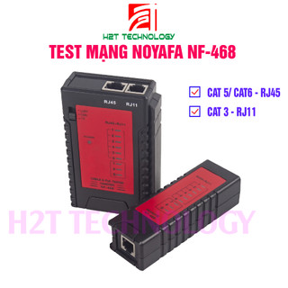 Test mạng noyafa nf-468, kiểm tra cáp mạng utp cat5e/cat6, cáp điện thoại rj11 kèm pin 9v