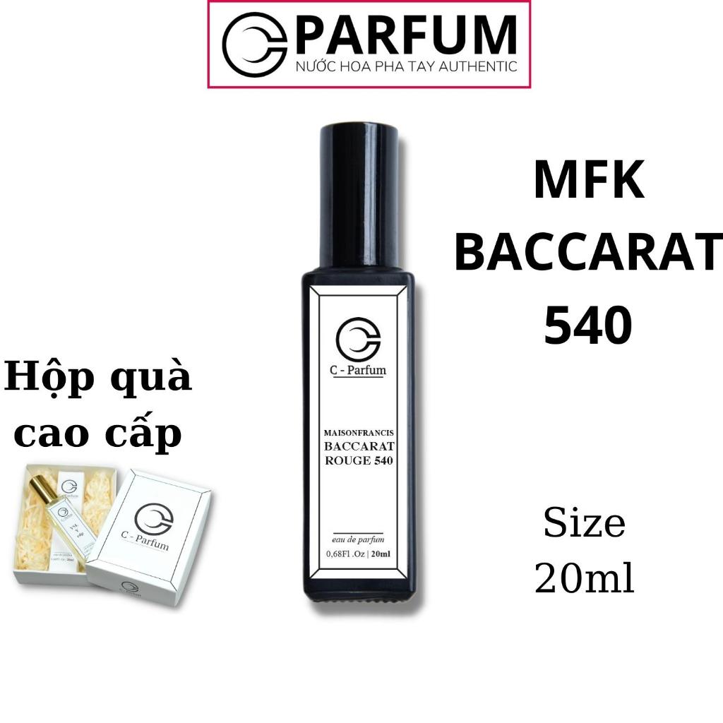 MFK 540 baccarat đỏ Nước hoa Chính hãng 20ml thơm lâu hương ngọt dịu quyến rũ sang trọng