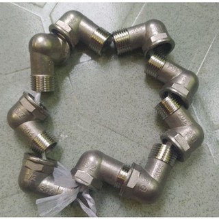 Nối co ren 21 inox 304, co điếu ren 21 - inox 304