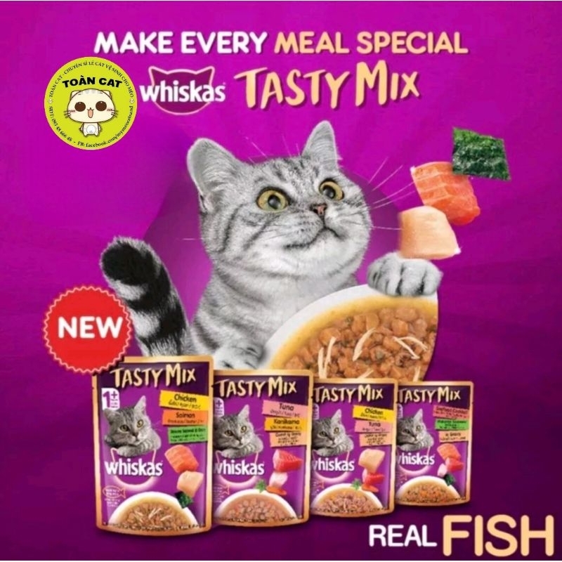 Thức ăn cho mèo Pate Whiskas