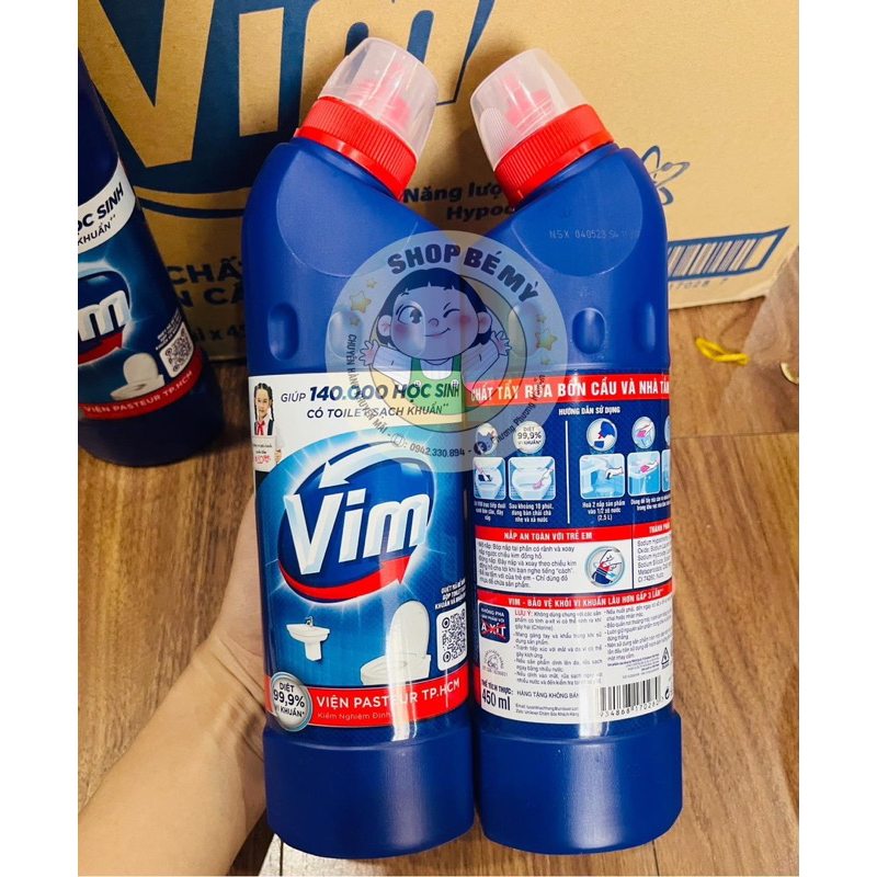 TẨY BỒN CẦU VIM CHAI 450ml