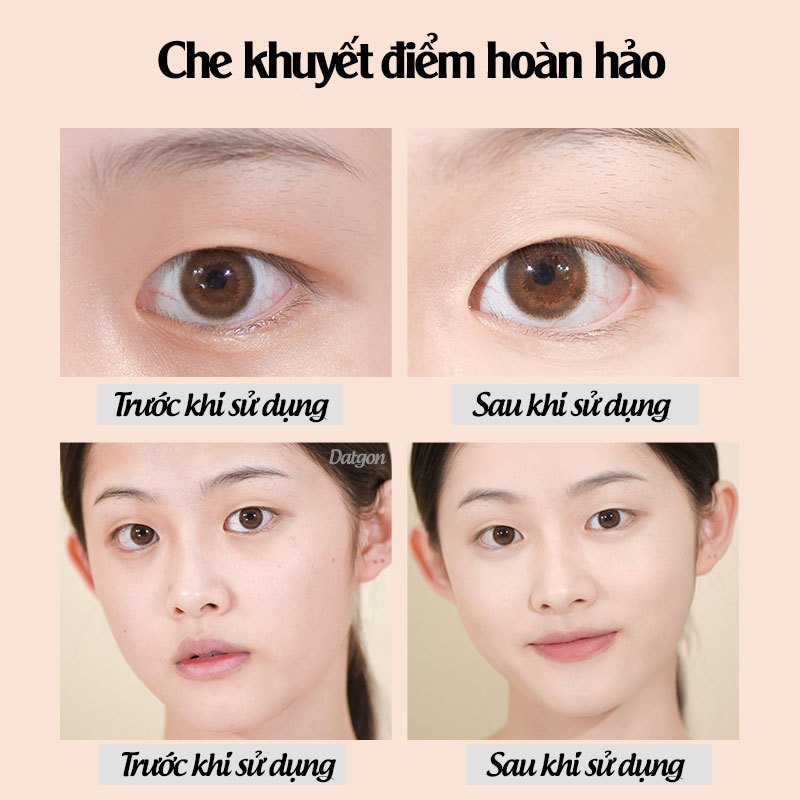 Kem nền che khuyết điểm Gogo Tales chính hãng dạng lỏng mềm mịn lâu trôi GT518