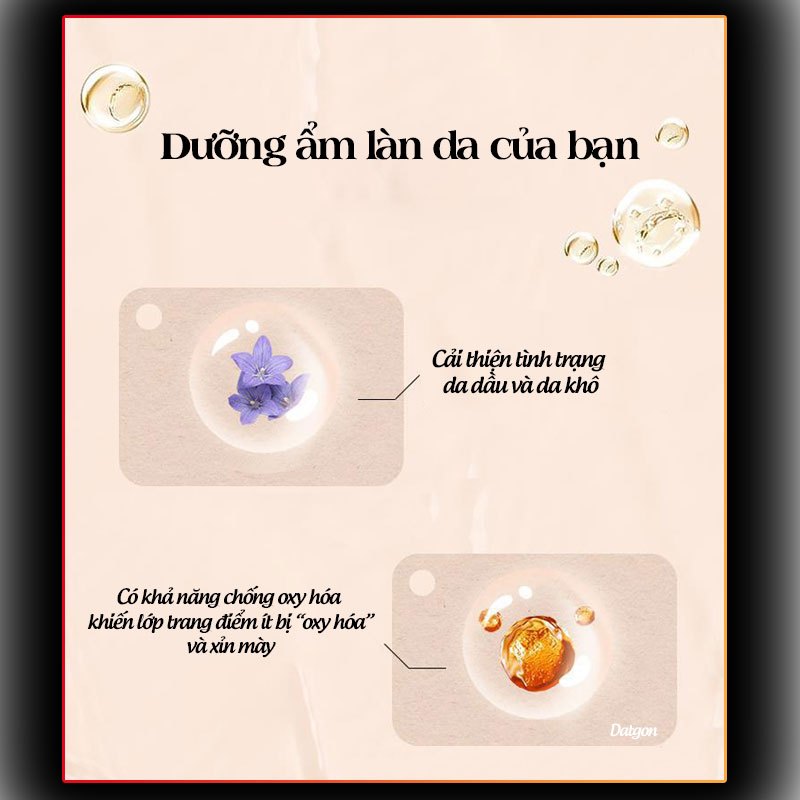 Kem nền che khuyết điểm Gogo Tales chính hãng dạng lỏng mềm mịn lâu trôi GT518