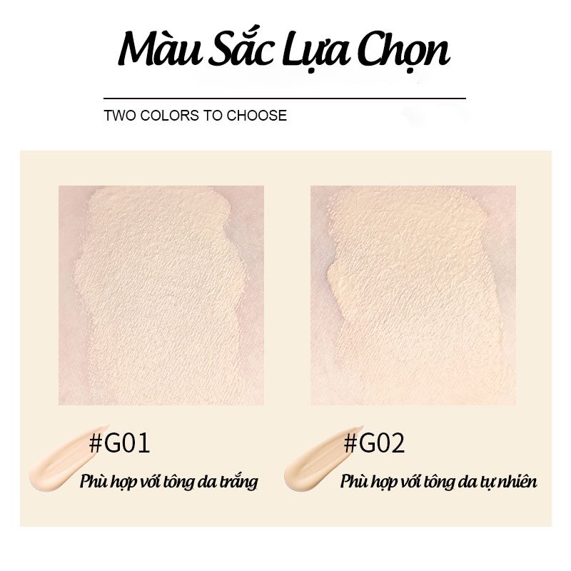 Kem nền che khuyết điểm Gogo Tales chính hãng dạng lỏng mềm mịn lâu trôi GT518