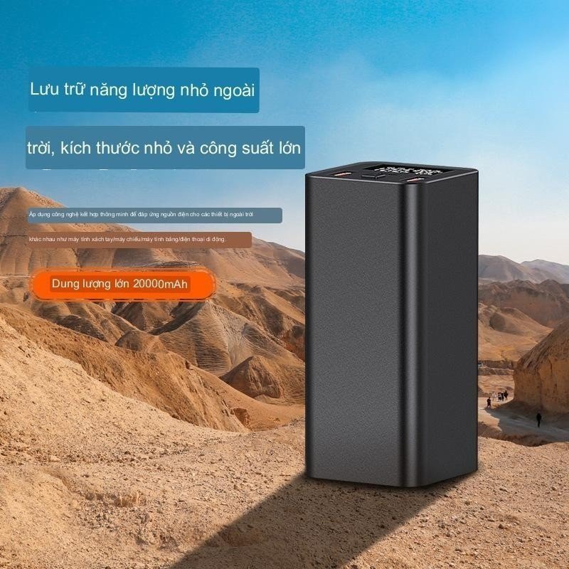 Box sạc nhanh 65W 4 cell 21700 vỏ nhôm 5V/9V/12V/15V/20V sạc siêu nhanh