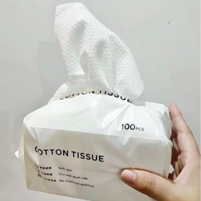 Khăn Cotton 100% Plambaby  - túi 100 khăn