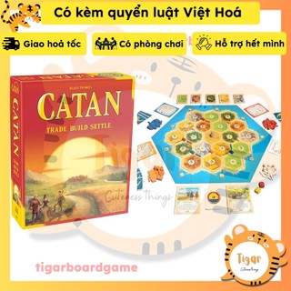 [Luật Việt]  Bộ trò chơi Boardgame Catan - Xây dựng hòn đảo ngoài khơi