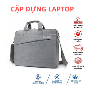 Cặp đựng laptop coolbell bền đẹp - túi xách đựng laptop thời trang - màu xám, màu đen