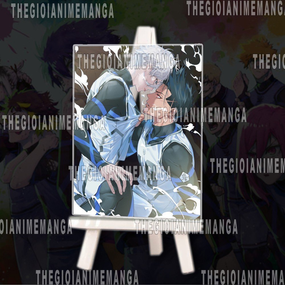 Tranh kính BLUE LOCK ver NHÂN VẬT in hình manga anime chibi acrylic mica trong trưng bày trang trí