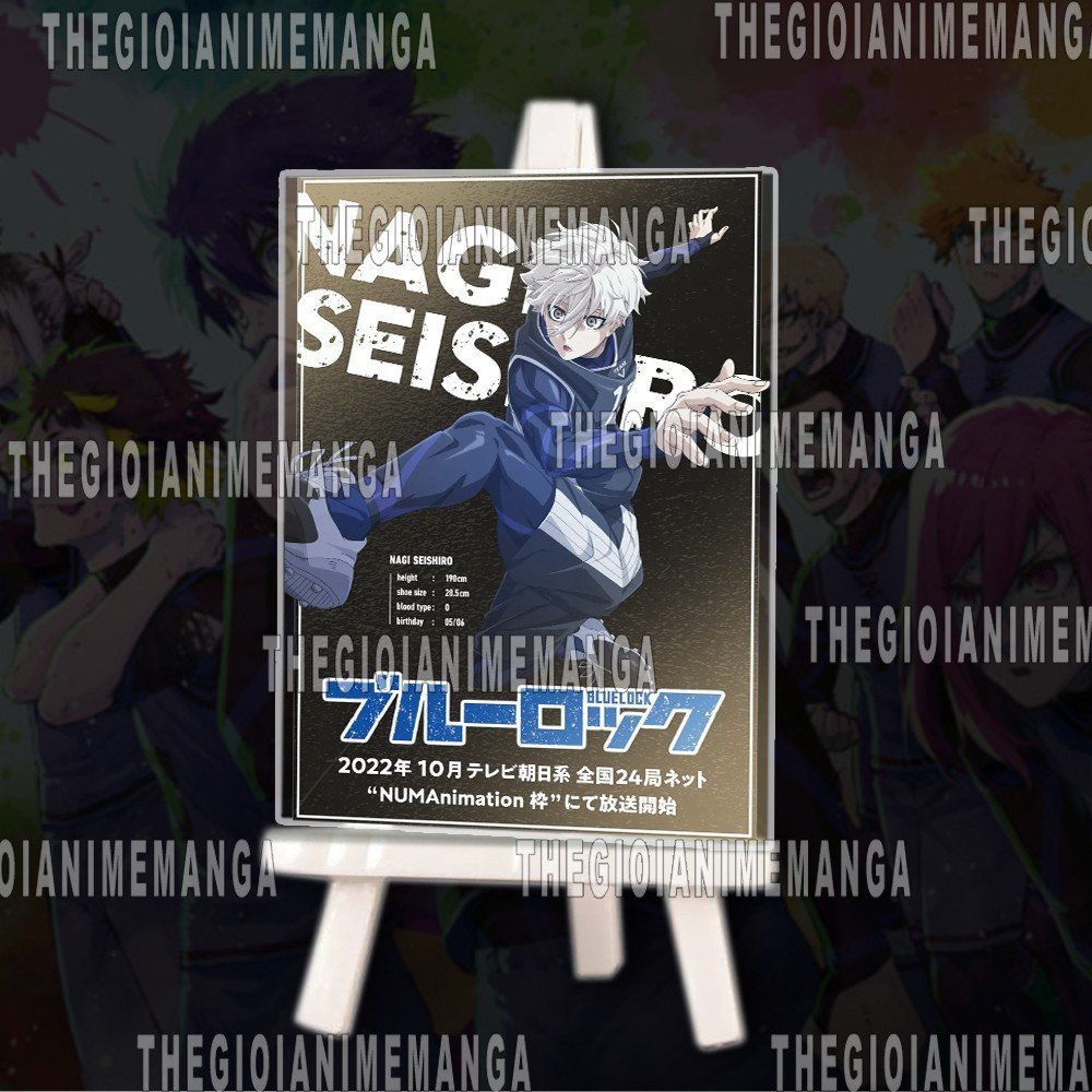 Tranh kính BLUE LOCK ver NHÂN VẬT in hình manga anime chibi acrylic mica trong trưng bày trang trí