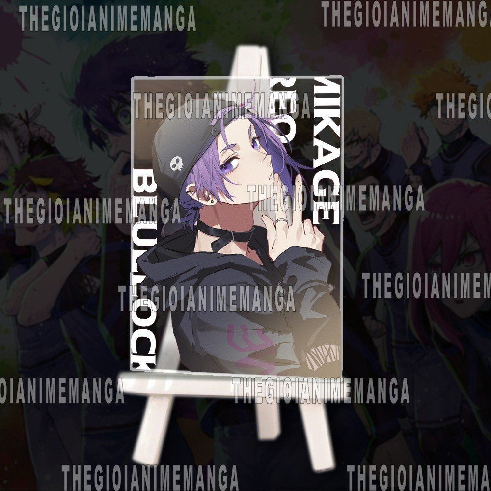 Tranh kính BLUE LOCK ver NHÂN VẬT in hình manga anime chibi acrylic mica trong trưng bày trang trí