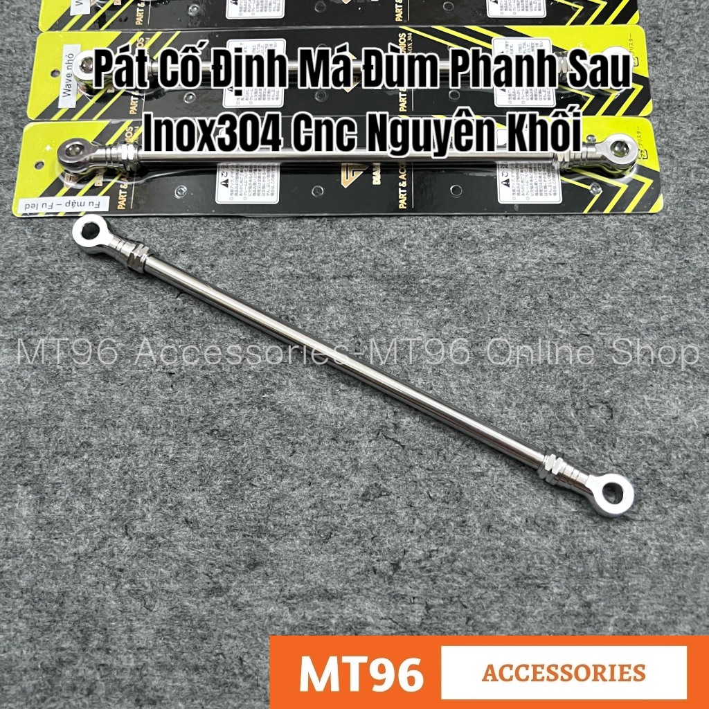 Pát Má Đùm Inox Cnc Kiểu Thái, Thanh Giữ Má Đùm Inox Kiểu Thái Cho Wave Dream Future Các Đời Inox304