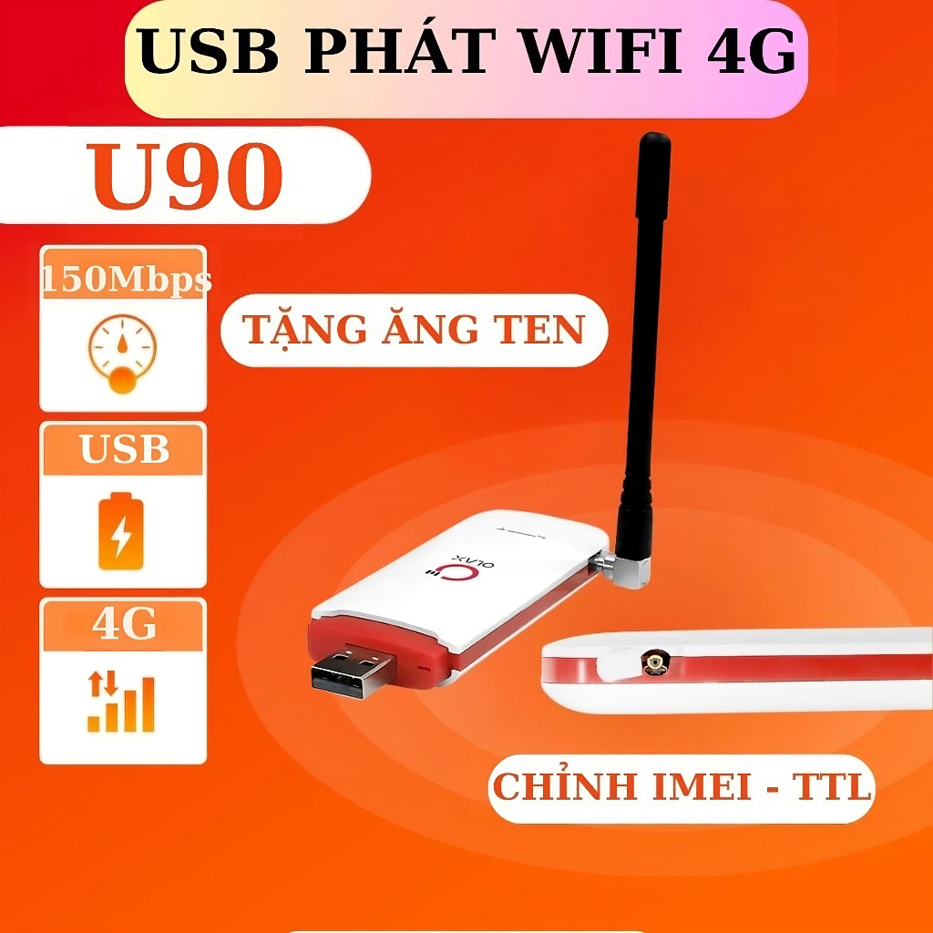 Thiết bị Phát Wifi 4G Olax, phát wifi từ sim 4G Olax U90 U80 Elite Tốc độ cao