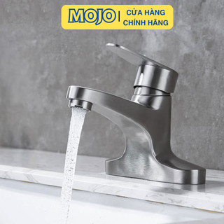 Vòi rửa mặt nóng lạnh vòi lavabo inox sus304 cao cấp mojo