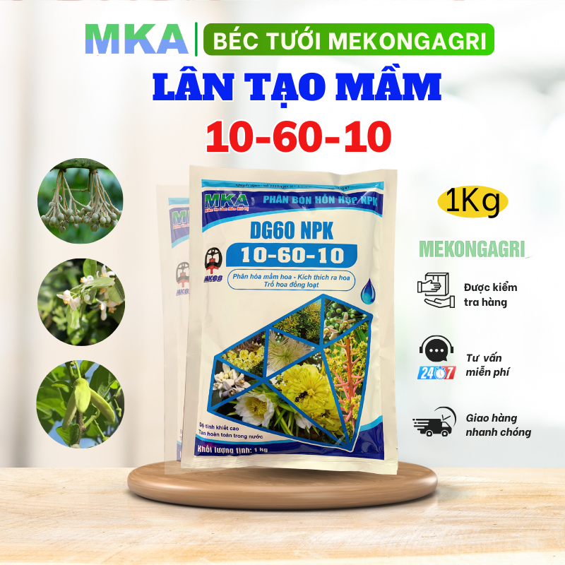 Lân cao 106010 MKA tạo mầm hoa xử lý ra hoa gói 1kg